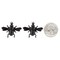 Black Plated Brass Medium Bumblebee Pendants - Set of Two - BB-P115